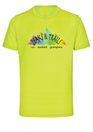 Peaks & Trails womens short sleeve running tee - Lime
