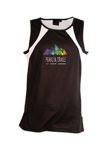 Peaks & Trails womens singlet - Black