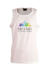 Peaks & Trails womens singlet - White