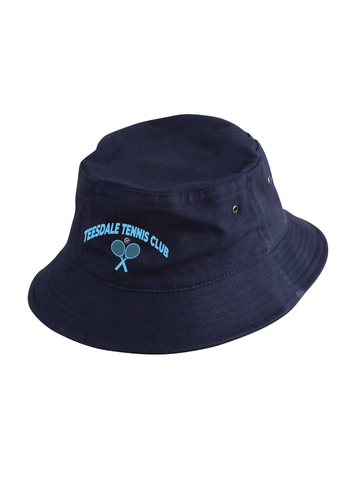 Teesdale Tennis Club soft cotton bucket hat - Navy