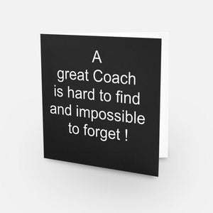 Card - A great Coach
