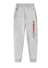 St Monica's Netball Club fleece track pant - Grey Marle