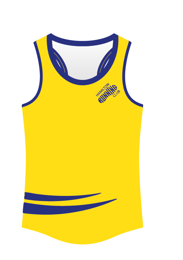 Hamilton Running Club sublimated  singlet - COACH