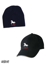 Elwood Stallions - Cable Knit Beanie & Peak Cap