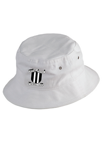 Moonee Valley soft cotton bucket hat - white