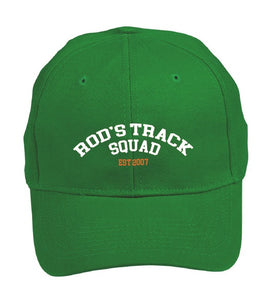 ROD'S TRACK SQUAD - Peak Running Cap - Green ** available to order now**