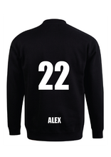 MVFC Traditional crew neck sweat top Black -  OPTIONAL CUSTOM NAME