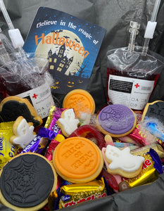 Halloween Treat Box with Wine Blood Bags