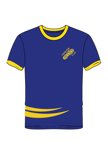 Hamilton Running Club sublimated  tee shirt * OPTIONAL CUSTOM NAME 