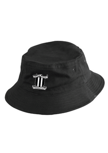 Mooney Valley logo soft cotton bucket hat - black