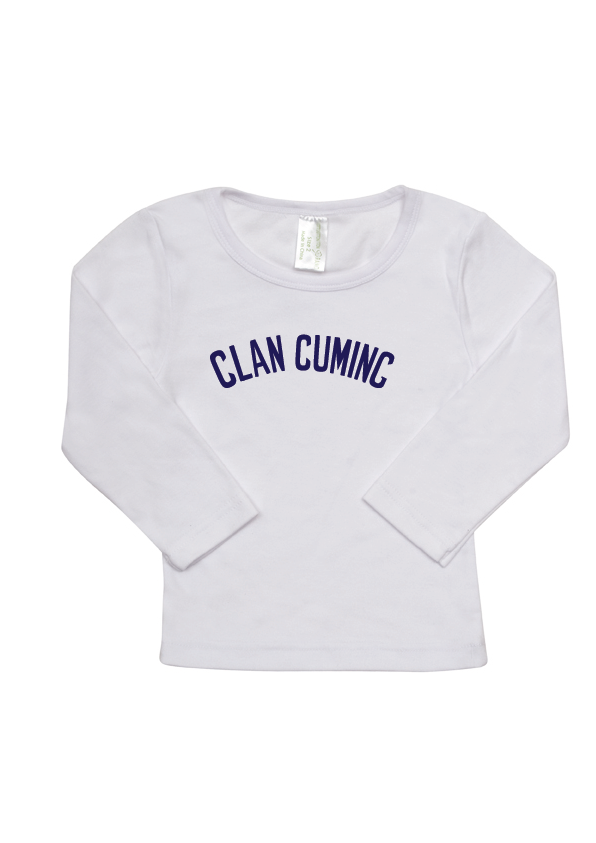 CLAN CUMING WHITE MINI-ME INFANT LONG SLEEVE TEE