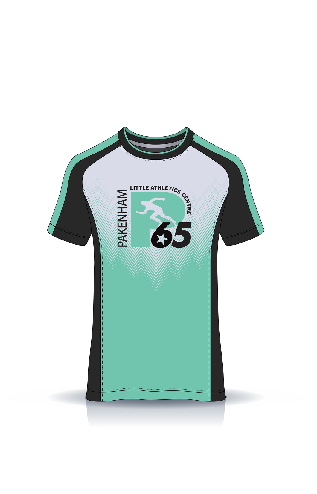 Pakenham Little Athletics Club training tee Shirt - OPTIONAL CUSTOM NAME