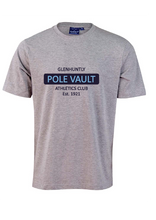 Glenhuntly Pole Vault 100% Cotton Tee - Grey Marle