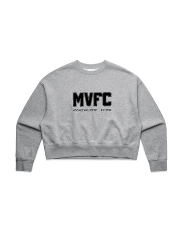 MVFC Cropped sweat top - grey marle
