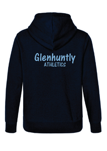 Glenhuntly Athletics Club Zip Front Fleecy Hoodie OPTIONAL CUSTOM NAME