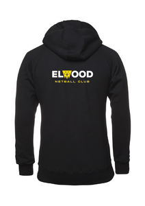 Elwood Netball Club Zip Front Fleecy Hoodie OPTIONAL CUSTOM NAME