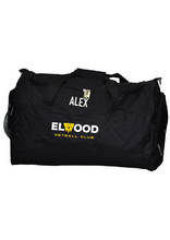Elwood Netball Club Kit Bag with custom name