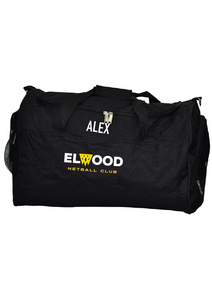 Elwood Netball Club Kit Bag with custom name